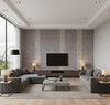 Medici Real Cork Stripe | Phillipe Romano - living room room setting