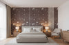 Medici Real Cork Stripe | Phillipe Romano - bedroom room setting