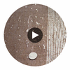 Medici Real Cork Stripe | Phillipe Romano Circular Swatch | DW