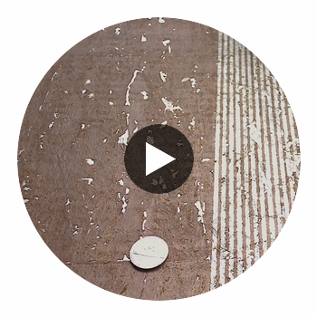 Medici Real Cork Stripe | Phillipe Romano Circular Swatch | DW