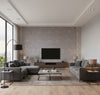 Medici Real Cork Stripe | Phillipe Romano - living room room setting