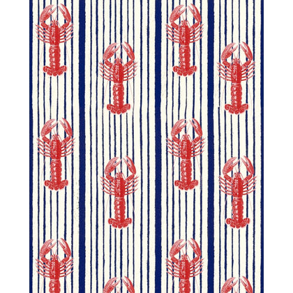 Mediterranean Lobsters - White Wallcovering | Mind the Gap