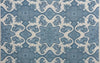 Medium Blues Cream Blotch on Cream Linen