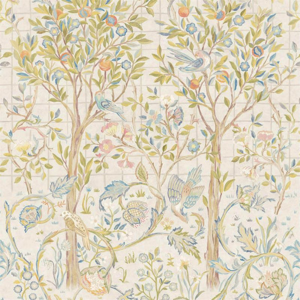 Melsetter (3M Stocked) Sage Ivory Wallcovering | William Morris