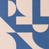 Metric Coral & Blue Peel and Stick Floor Tiles | Jeffrey Stevens - Image 2