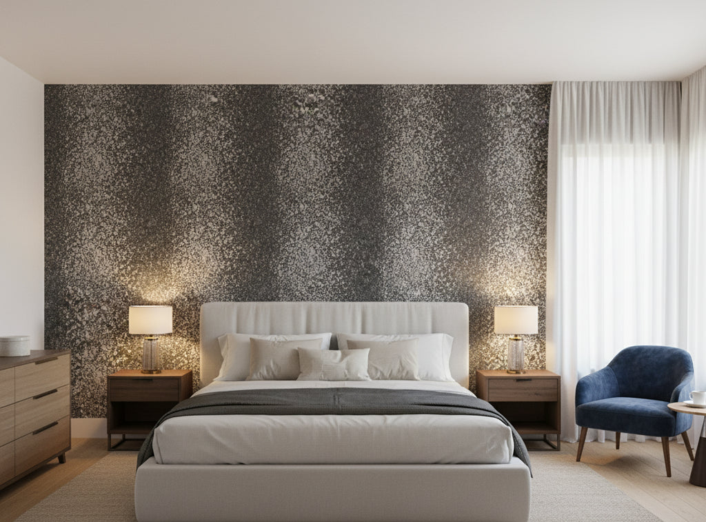 Mica Madness Real Cork Chip s | Phillipe Romano - bedroom room setting