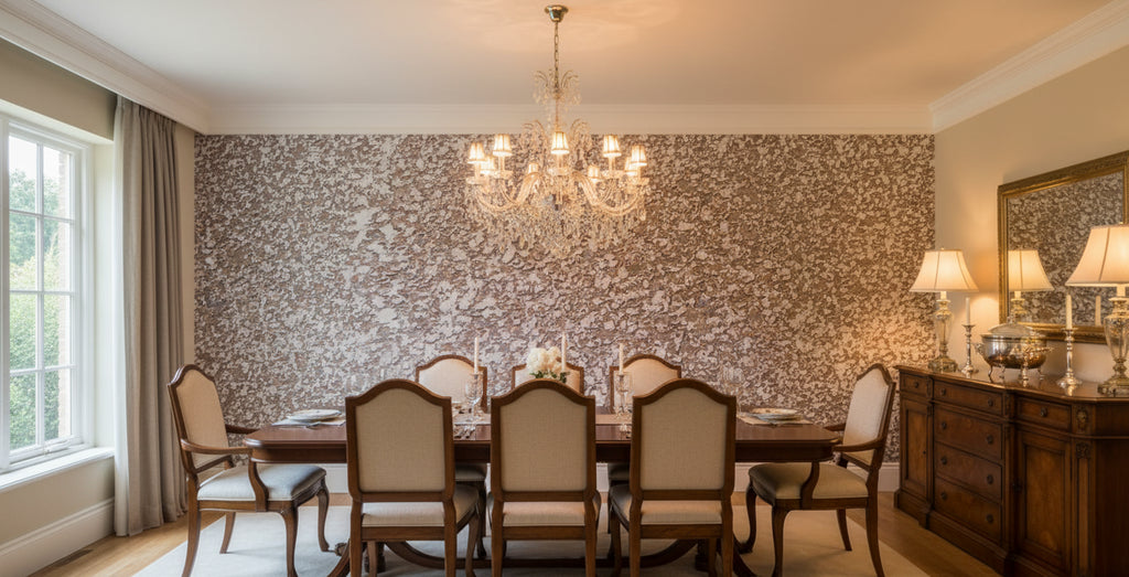 Mica Madness Real Cork Chip s | Phillipe Romano - dining room room setting