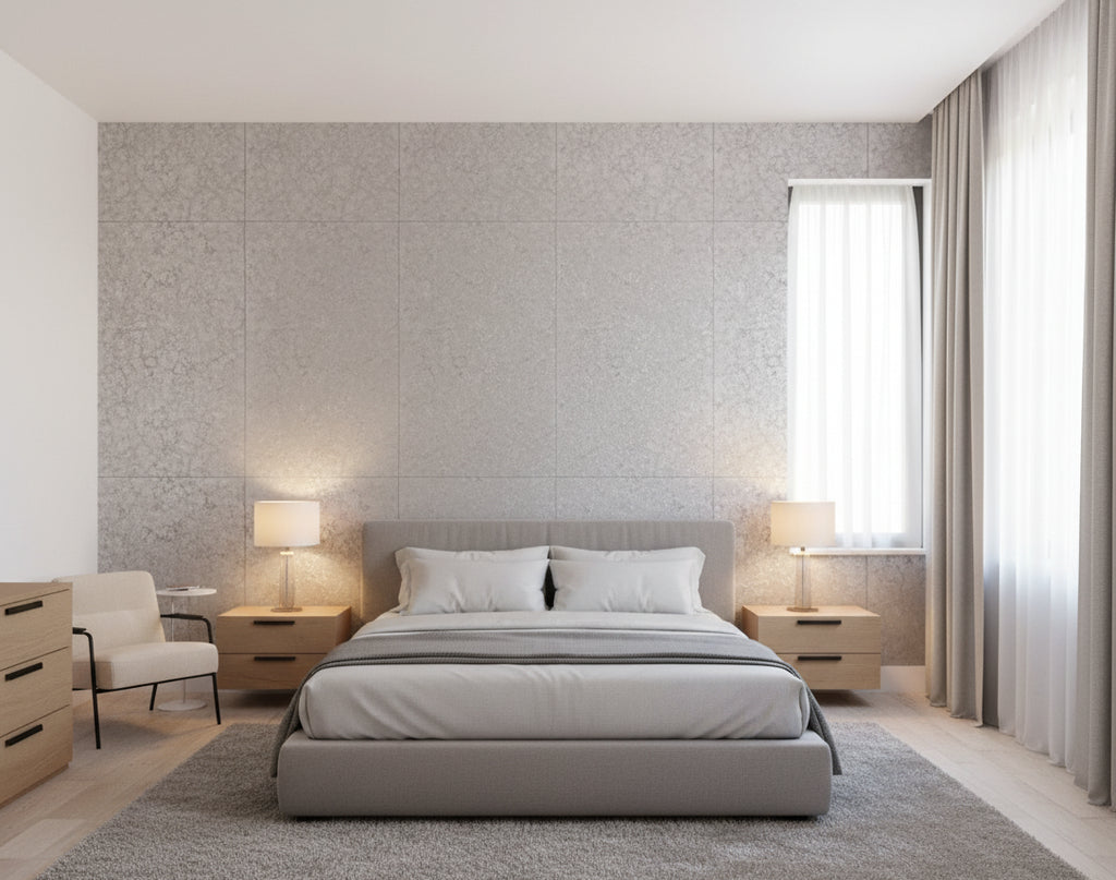 Mica Madness Real Cork Chip s | Phillipe Romano - bedroom room setting