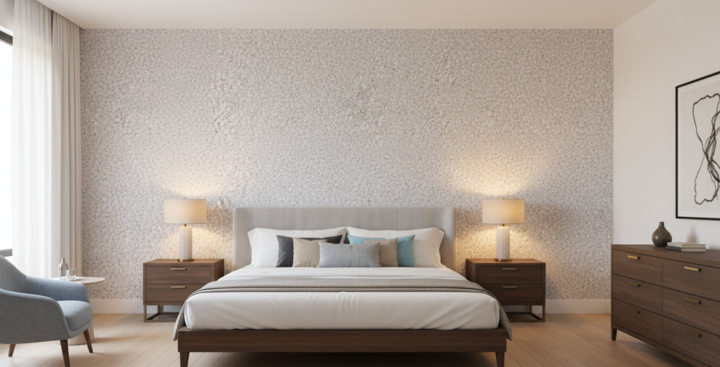 Mica Madness Real Cork Chip s | Phillipe Romano - bedroom room setting