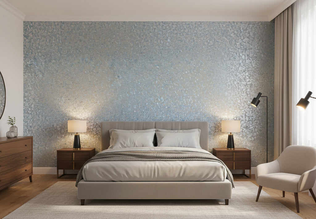 Mica Madness Real Cork Chip s | Phillipe Romano - bedroom room setting