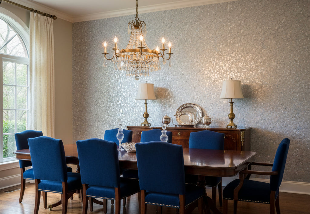 Mica Madness Real Cork Chip s | Phillipe Romano - dining room room setting
