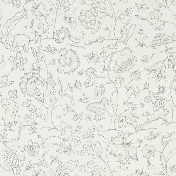 Middlemore Charcoal Chalk Wallcovering | William Morris