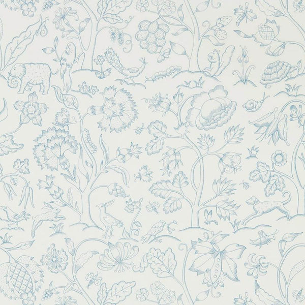 Middlemore Chalk Cornflower Wallcovering | William Morris