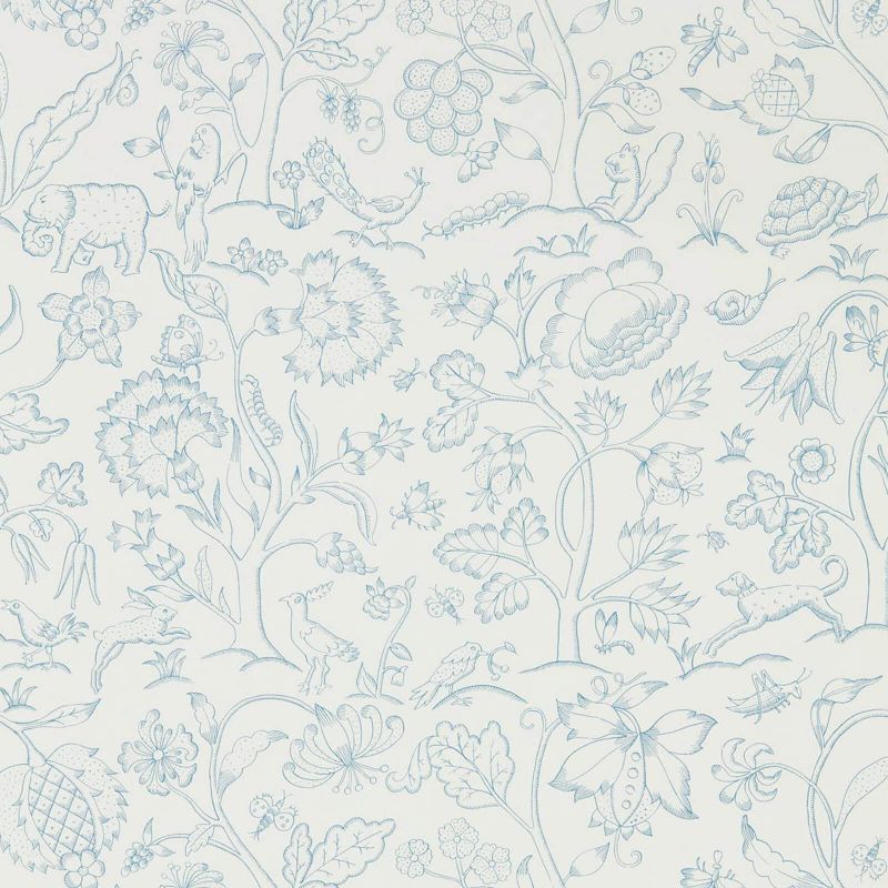 Middlemore Wallpaper Chalk Cornflower | William Morris