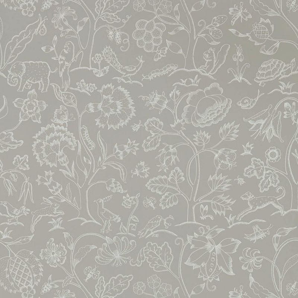 Middlemore Chalk Linen Wallcovering | William Morris