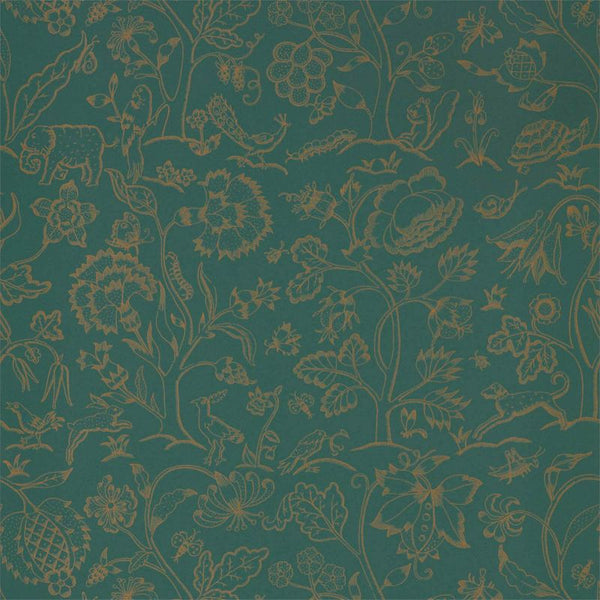 Middlemore Gold Moss Wallcovering | William Morris
