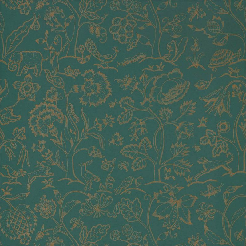 Middlemore Wallpaper Gold Moss | William Morris