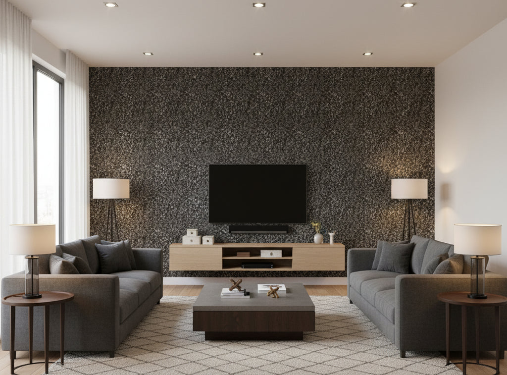 MIllion Dollar MIca Chip | Phillipe Romano - living room room setting