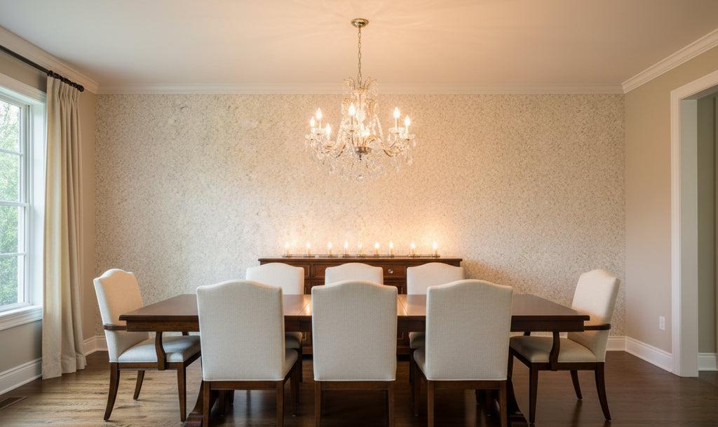 MIllion Dollar MIca Chip | Phillipe Romano - dining room room setting