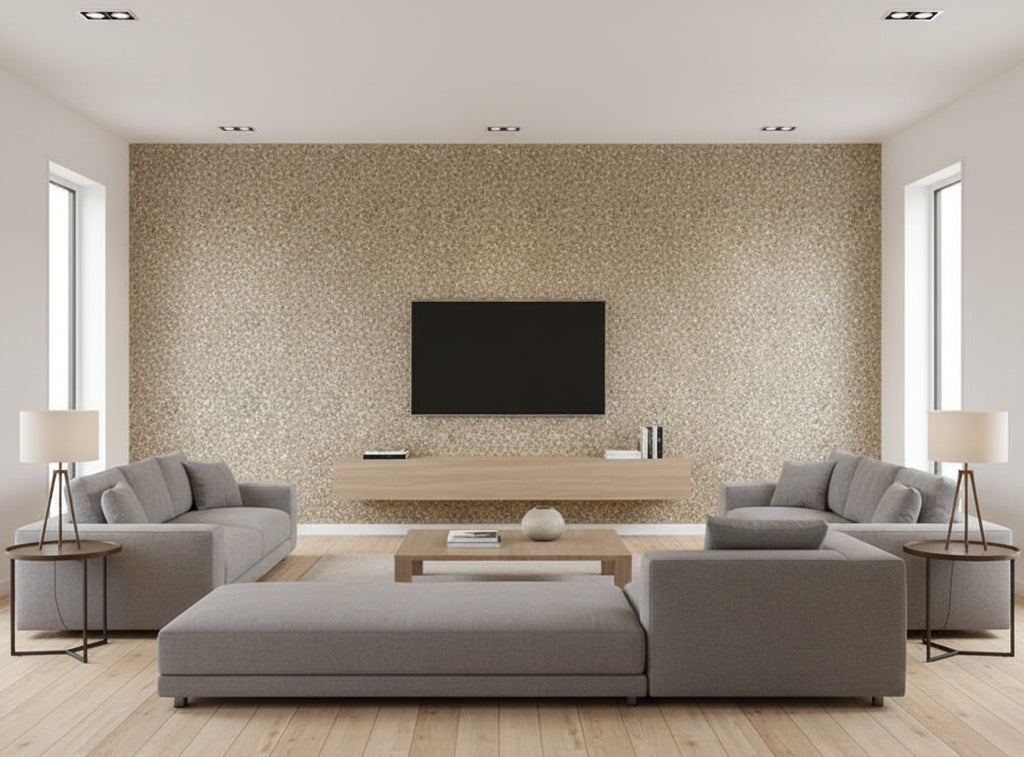 MIllion Dollar MIca Chip | Phillipe Romano - living room room setting