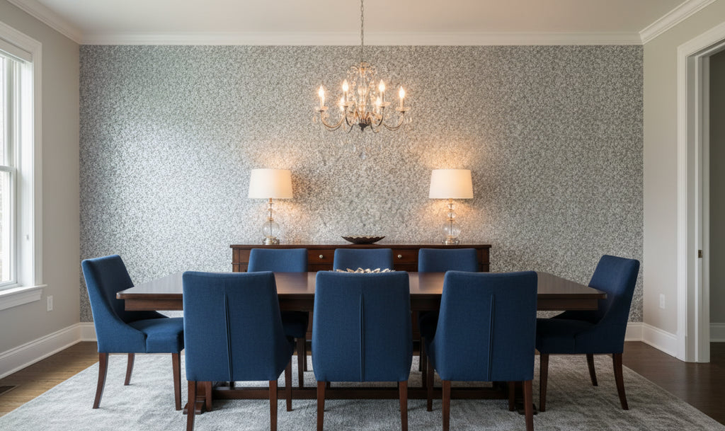MIllion Dollar MIca Chip | Phillipe Romano - dining room room setting