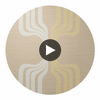Minetta Contemporary Durable Vinyl | Hollywood Wallcoverings Circular Swatch | Hollywood Wallcoverings