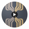 Minetta Contemporary Durable Vinyl | Hollywood Wallcoverings Circular Swatch | Hollywood Wallcoverings