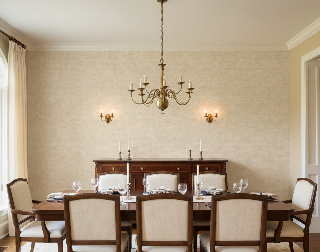 Miyago Fine Sisal Ivory | Phillipe Romano - dining room room setting