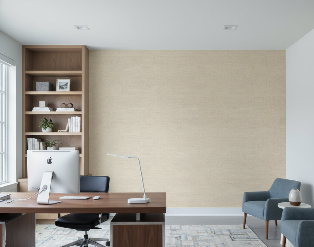 Miyago Fine Sisal Ivory | Phillipe Romano - office room setting