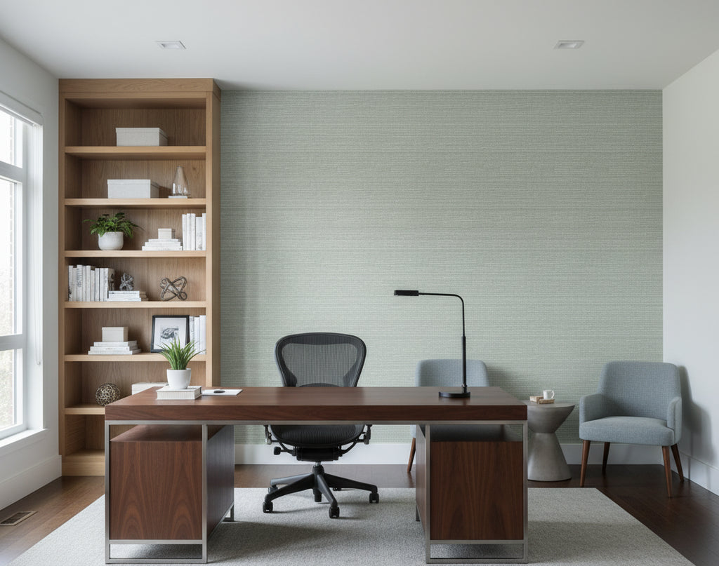 Miyago Fine Sisal Aqua | Phillipe Romano - office room setting