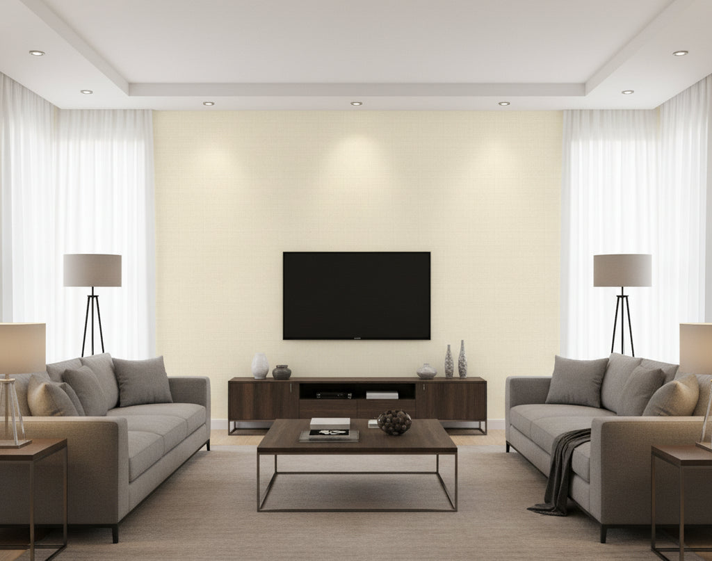 Miyago Fine Sisal Cream | Phillipe Romano - living room room setting