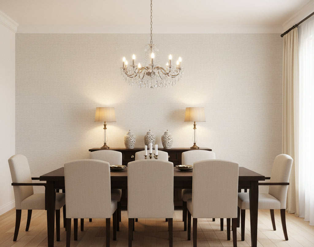 Miyago Fine Sisal Grey | Phillipe Romano - dining room room setting