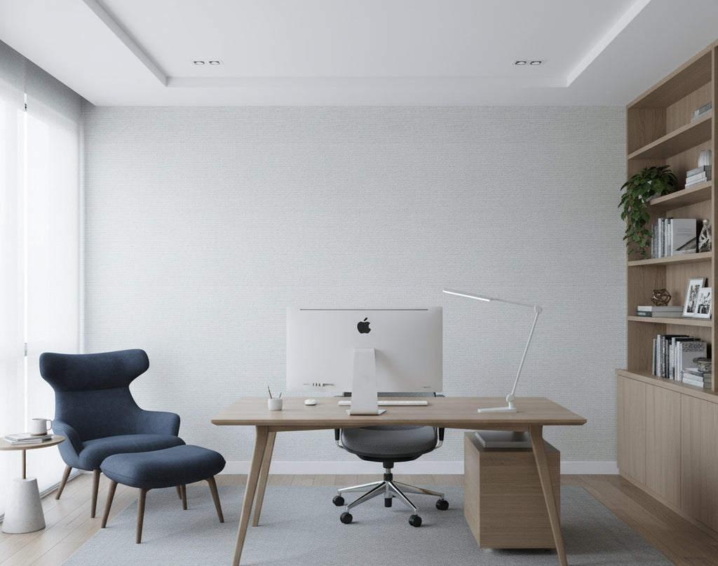Miyago Fine Sisal Grey | Phillipe Romano - office room setting