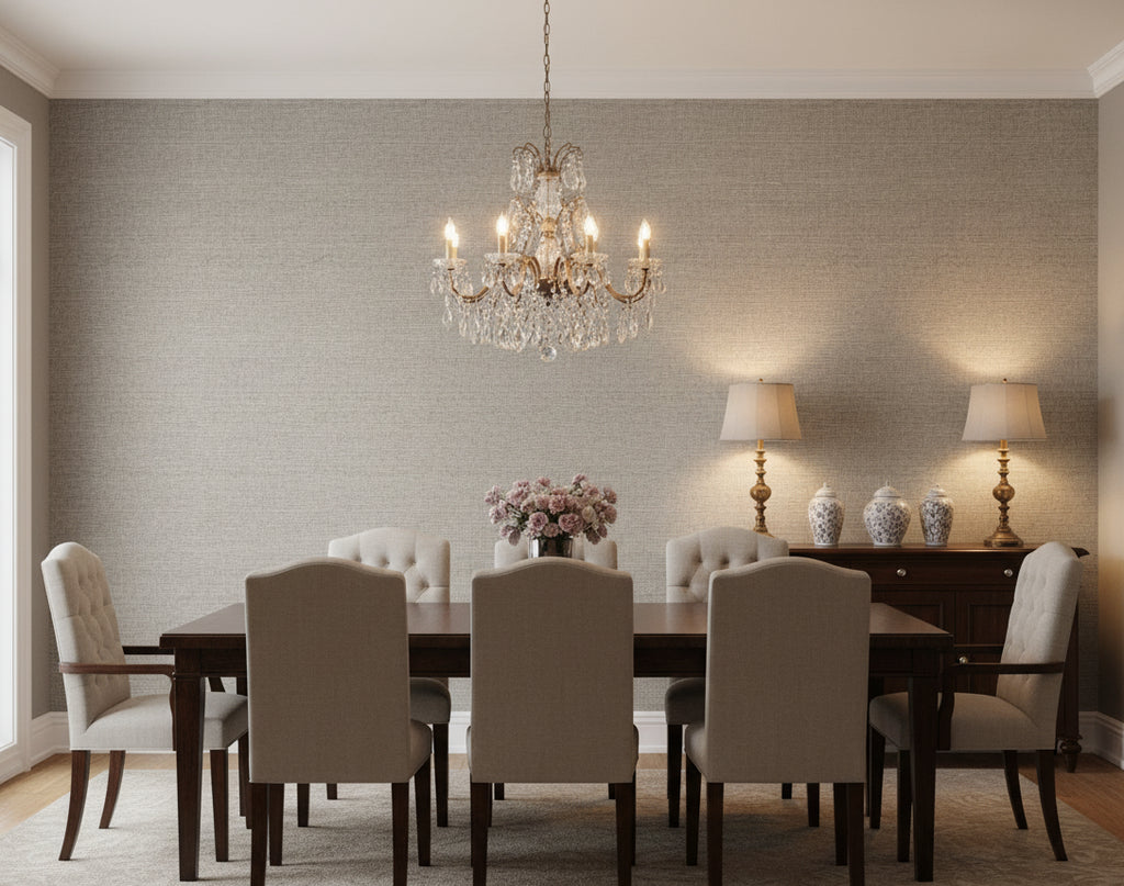 Miyago Fine Sisal - Taupe | Phillipe Romano - dining room room setting