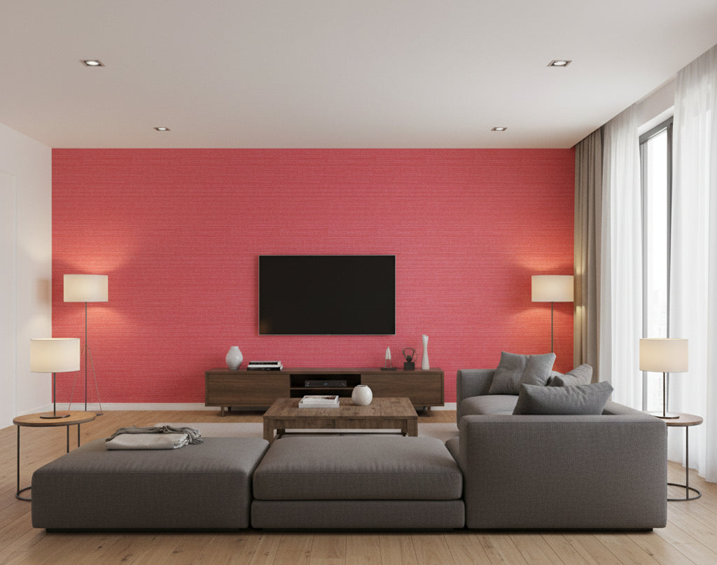 Miyago Fine Sisal Pink | Phillipe Romano - living room room setting