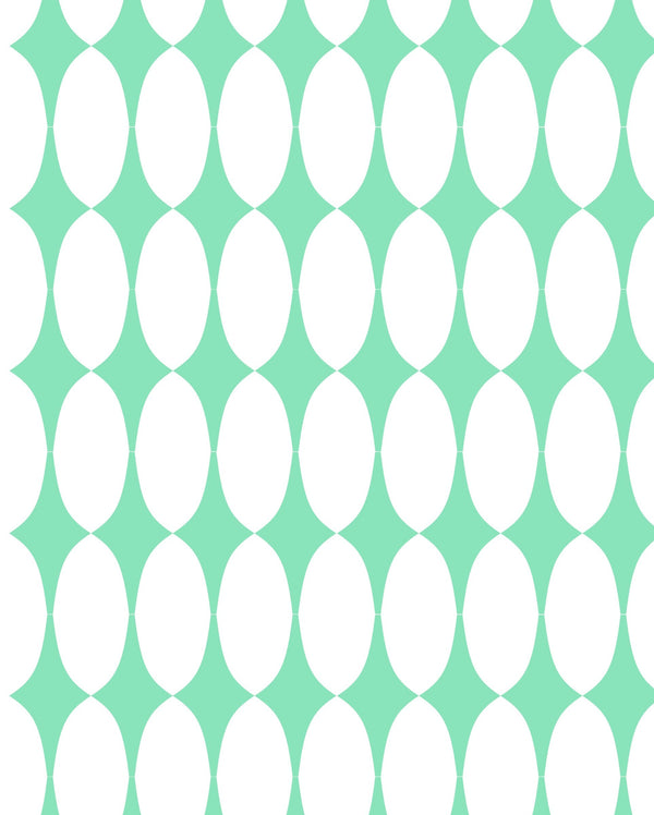 Mod Squad Wallcovering - 104 Teal by Fentucci Wallcovering