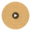 Modena Gold Basketweave Grasscloth Wallcovering | Fentucci Circular Swatch | DW