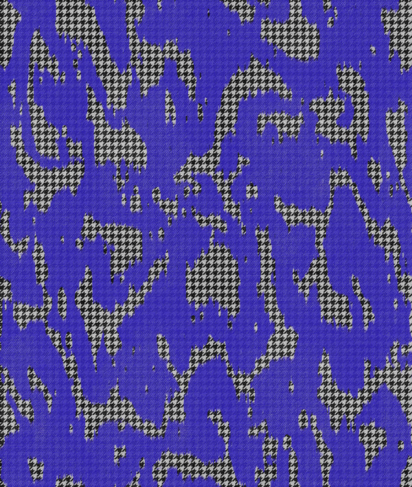 Moire Screen Blue Wallcovering | Tres Tintas