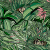 Monkey Forest Dark Green & Pink Wallpaper | Brand McKenzie