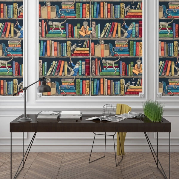 Monkey Library Taupes - Dark Gray Wallcovering | Brand McKenzie