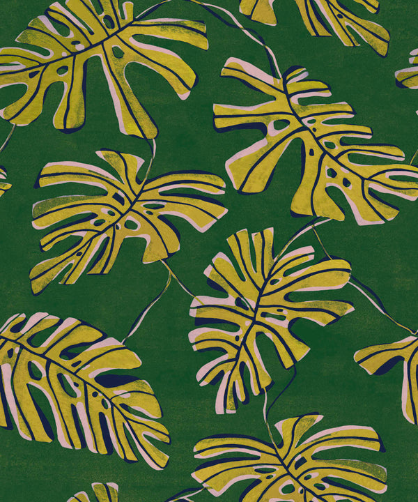 Monstera Verde Wallcovering | Tres Tintas