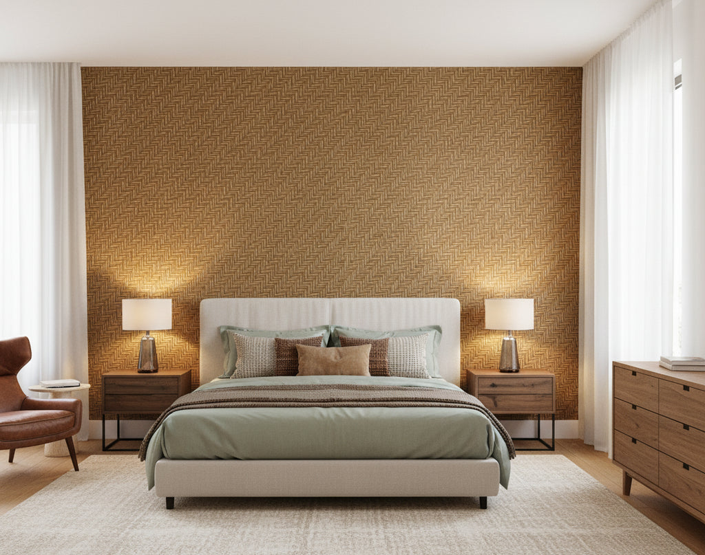 Monterey Grass | Phillipe Romano - bedroom room setting