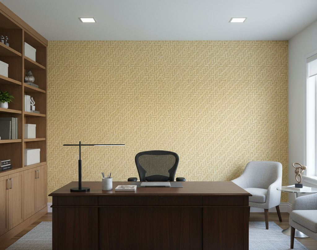 Monterey Grass Basketweave | Phillipe Romano - office room setting