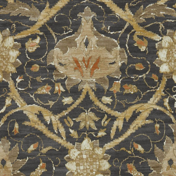 Montreal Bronze Charcoal Wallcovering | William Morris