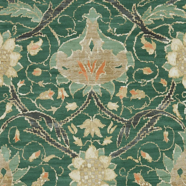 Montreal Teal Forest Wallcovering | William Morris