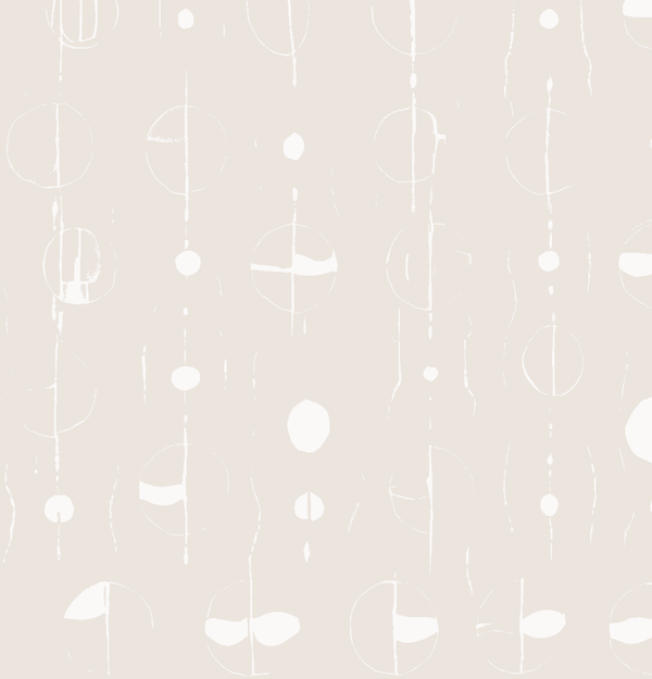 Lunar Loom - Alabaster Veil - Whimsical Wallcoverings