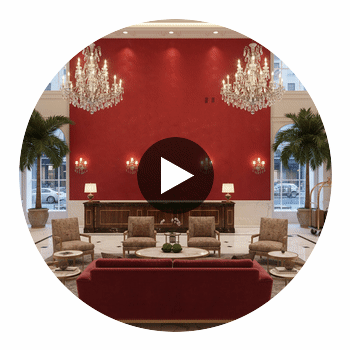 Moroccan Crimson Geometric Basketweave | Hollywood Wallcoverings Circular Swatch | Hollywood Wallcoverings