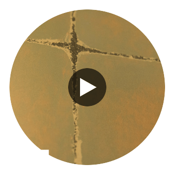 Moroccan Gold Shimmer Faux Tile | Hollywood Wallcoverings Circular Swatch | Hollywood Wallcoverings