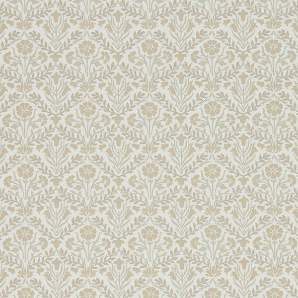 Morris Bellflowers Cream Linen Wallcovering | William Morris