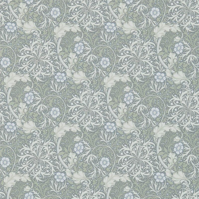 Morris Seaweed Wallpaper Ecru Silver | William Morris